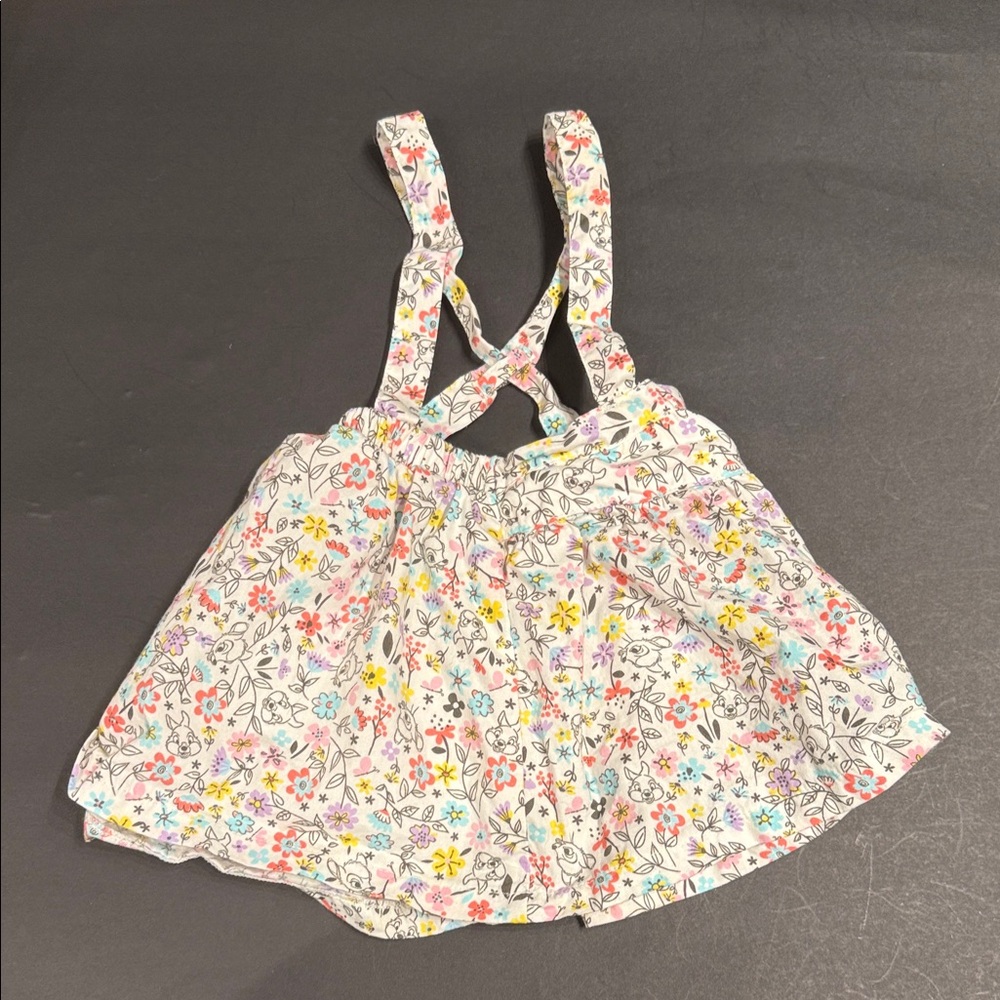 Disney Bambi Skirt Overalls baby infant size 18 mos